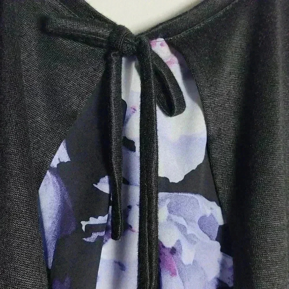 🚨 LAST CHANCE 🚨 ROZ & ALI Dressbarn Floral and Black Blouse Size 2X - Picture 15 of 16